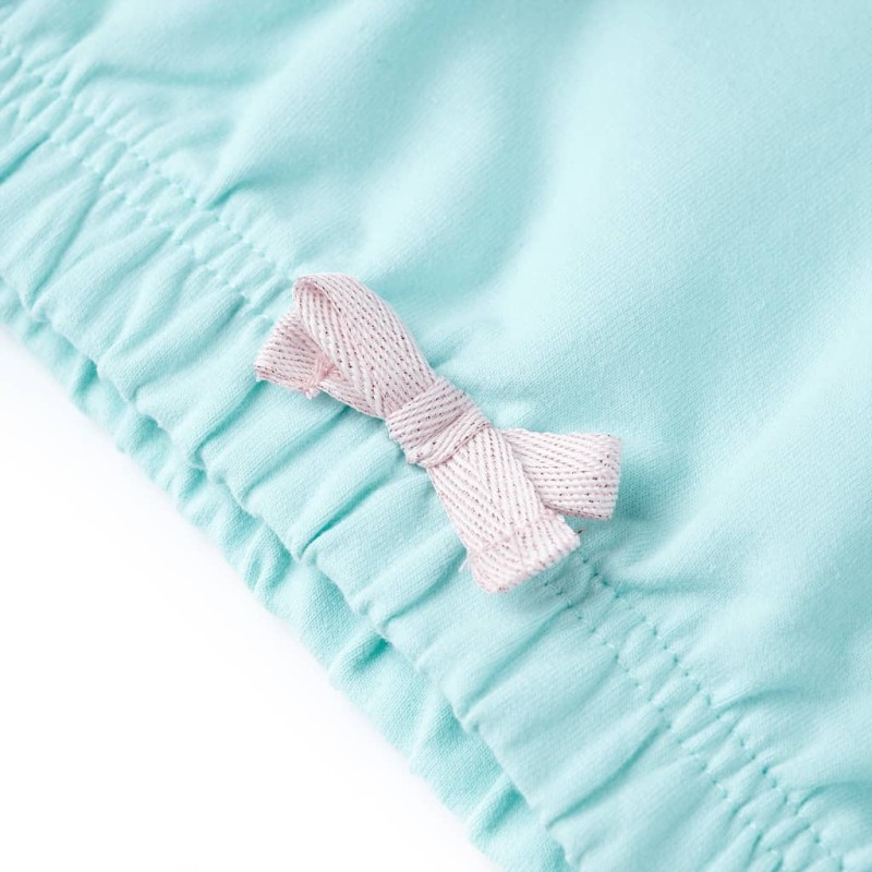 Világoskék kapucnis gyerekpulóver 92