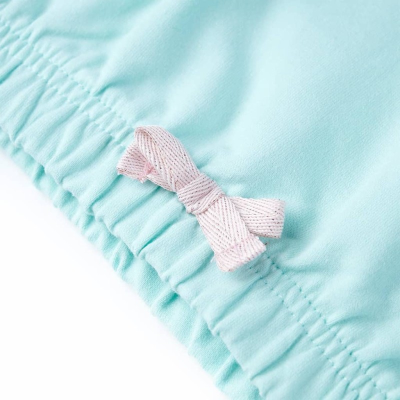 Világoskék kapucnis gyerekpulóver 140