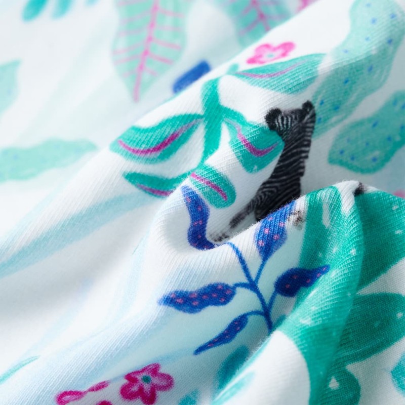 Ekrü és sötétmenta színű gyerekruha 116