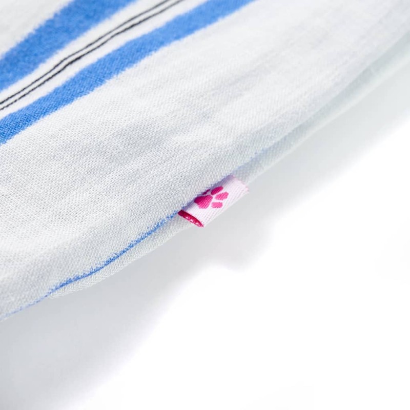 Kobaltkék és fehér gyerekszoknya 128