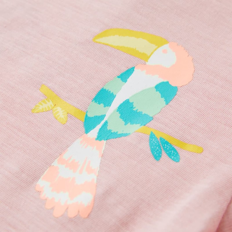 Világos rózsaszín gyerekpóló 128