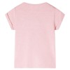 Világos rózsaszín gyerekpóló 140