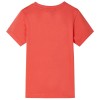Világos piros gyerekpóló 140