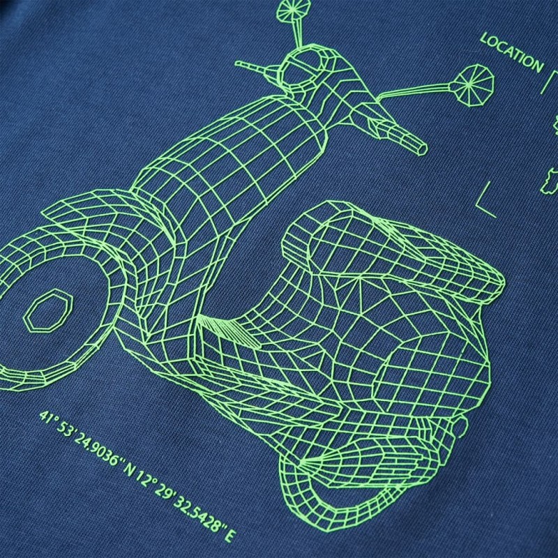 Sötétkék gyerekpóló 104