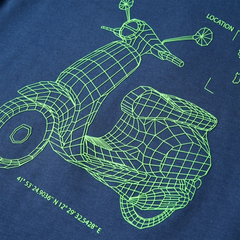 Sötétkék gyerekpóló 140