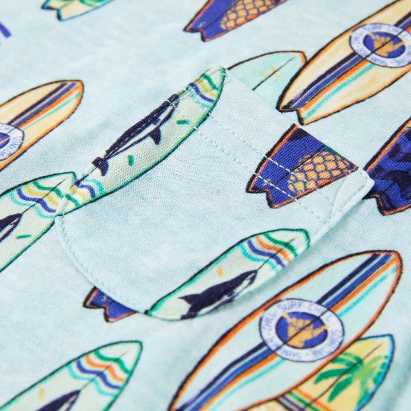 Halvány kék melange gyerek felső 92