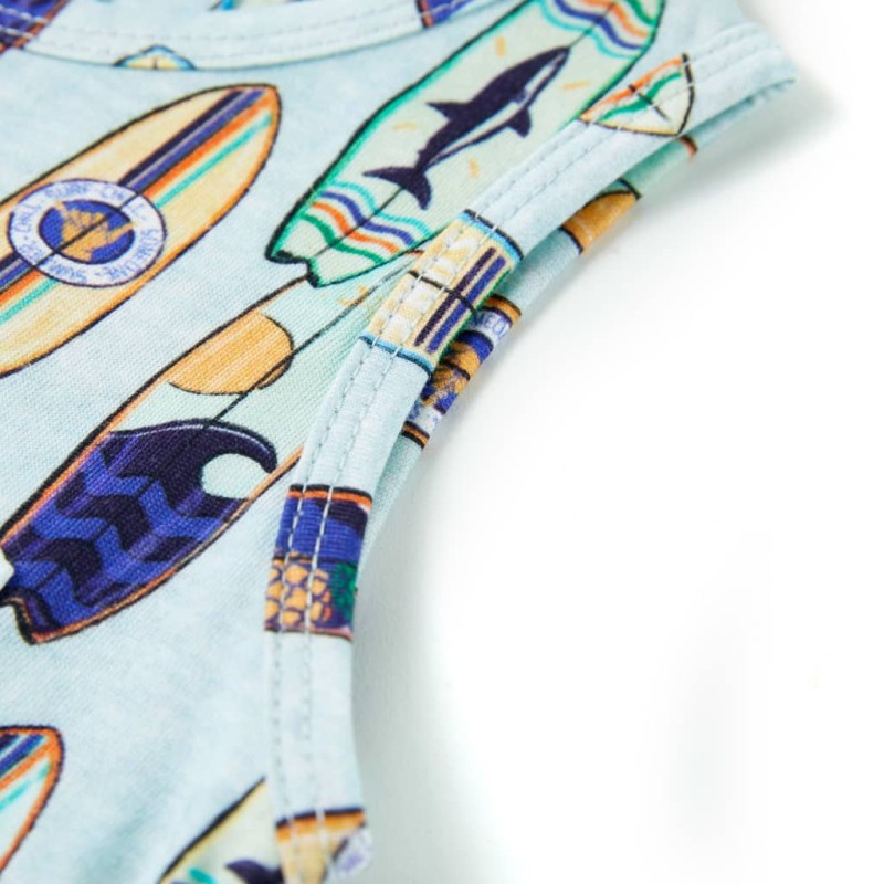 Halvány kék melange gyerek felső 92