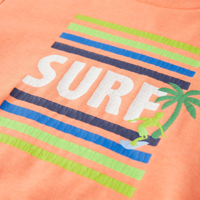 Neon narancssárga gyerekpóló 128