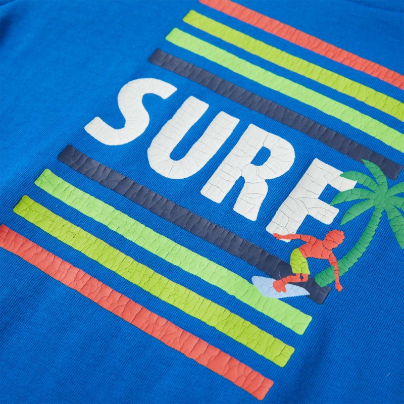 Élénk kék gyerekpóló 104