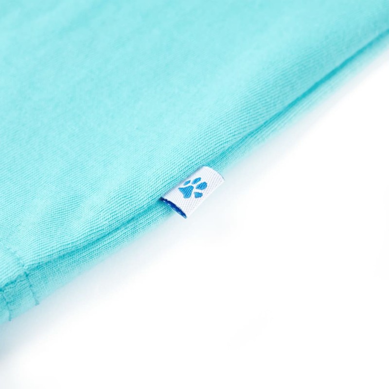 Aqua színű rövid ujjú gyerekpóló 116