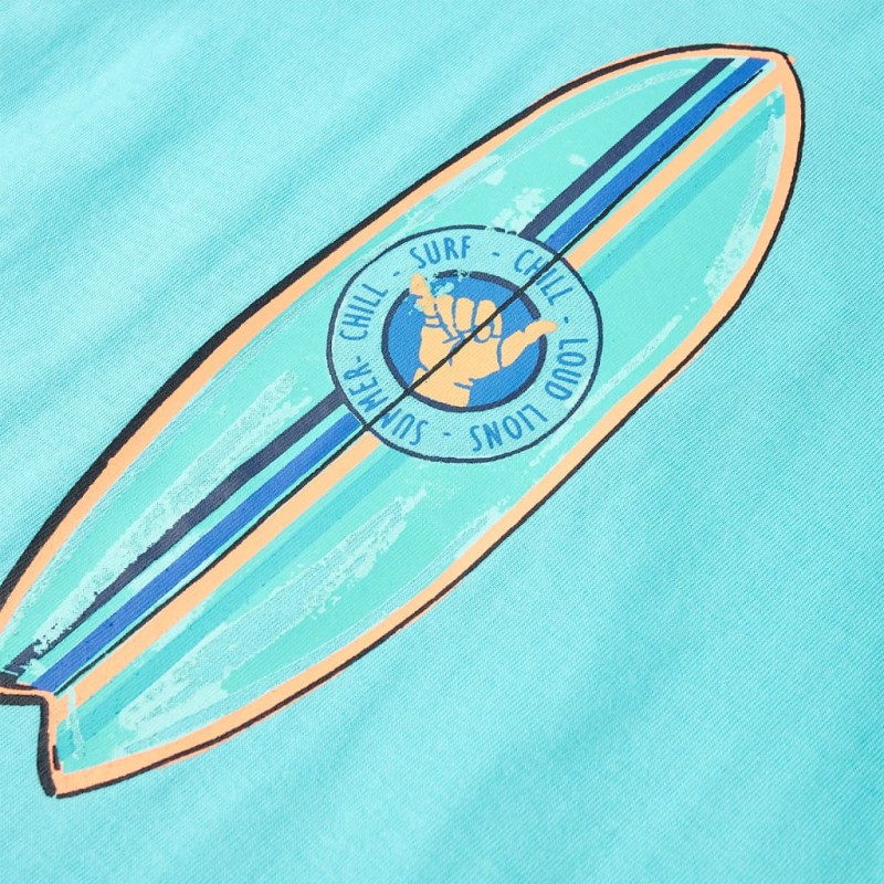 Aqua színű rövid ujjú gyerekpóló 128