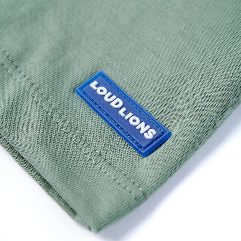 Khaki rövid ujjú gyerekpóló 92