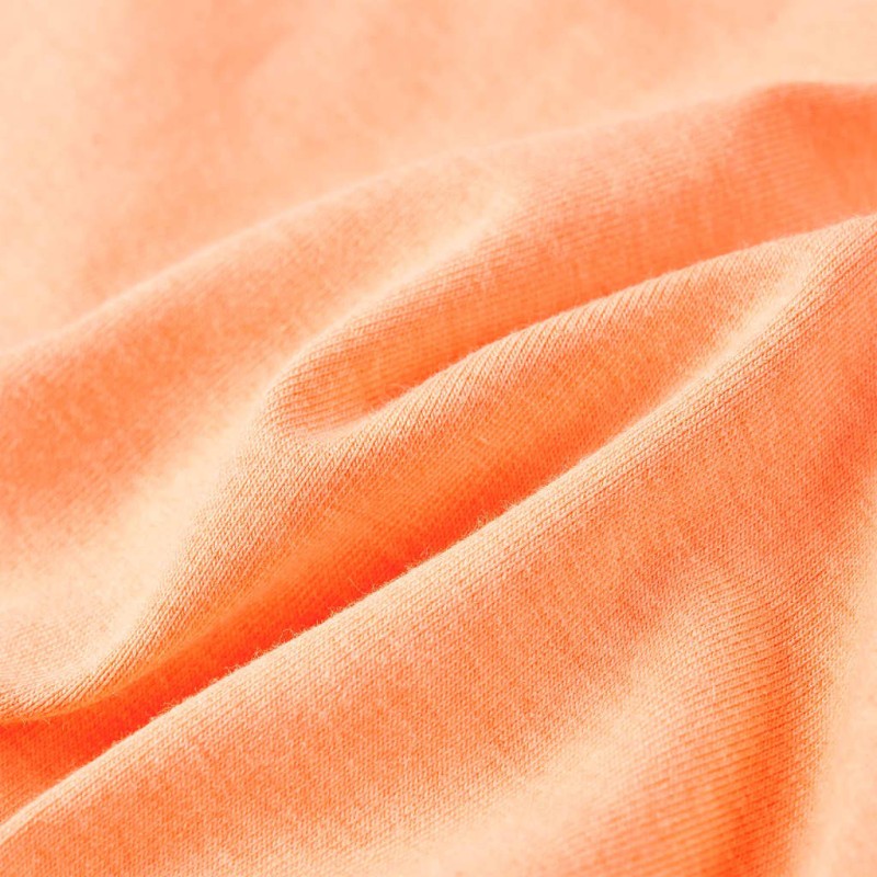 Neon narancssárga rövid ujjú gyerekpóló 140