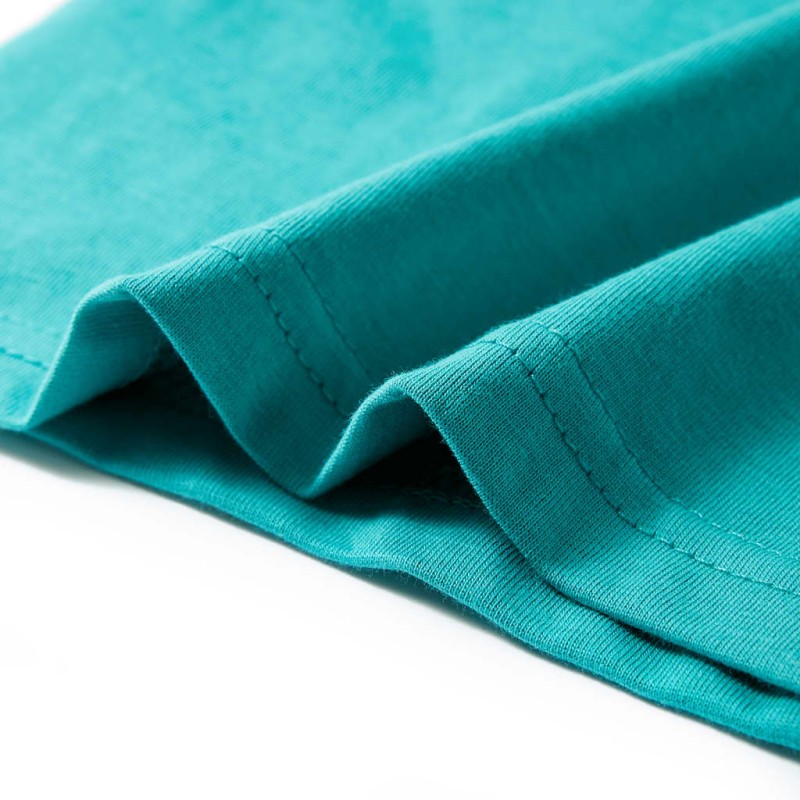 Sötét mentaszínű rövid ujjú gyerekpóló 92