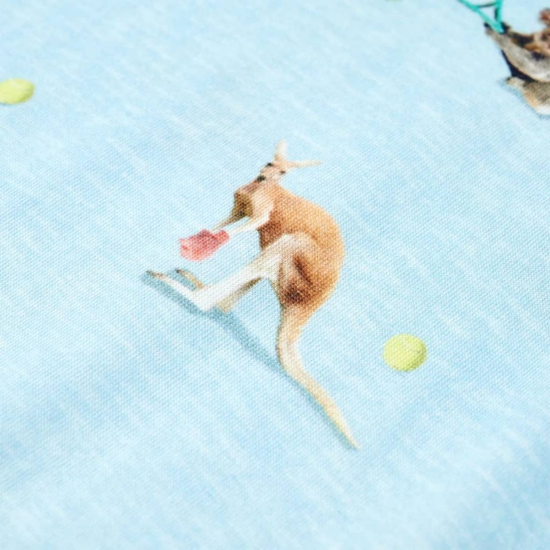 Világoskék melange gyerekpóló 92