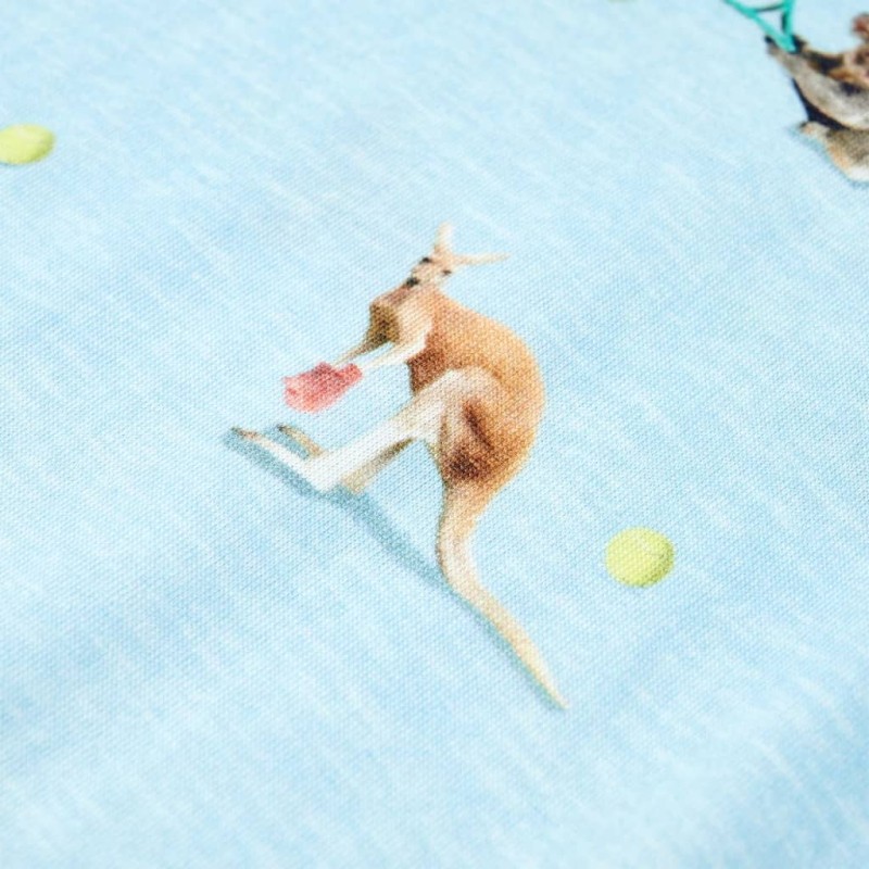 Világoskék melange gyerekpóló 104