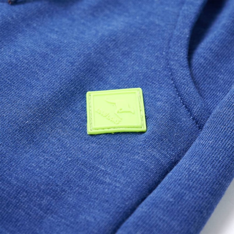 Kék melange gyerek melegítőnadrág 140