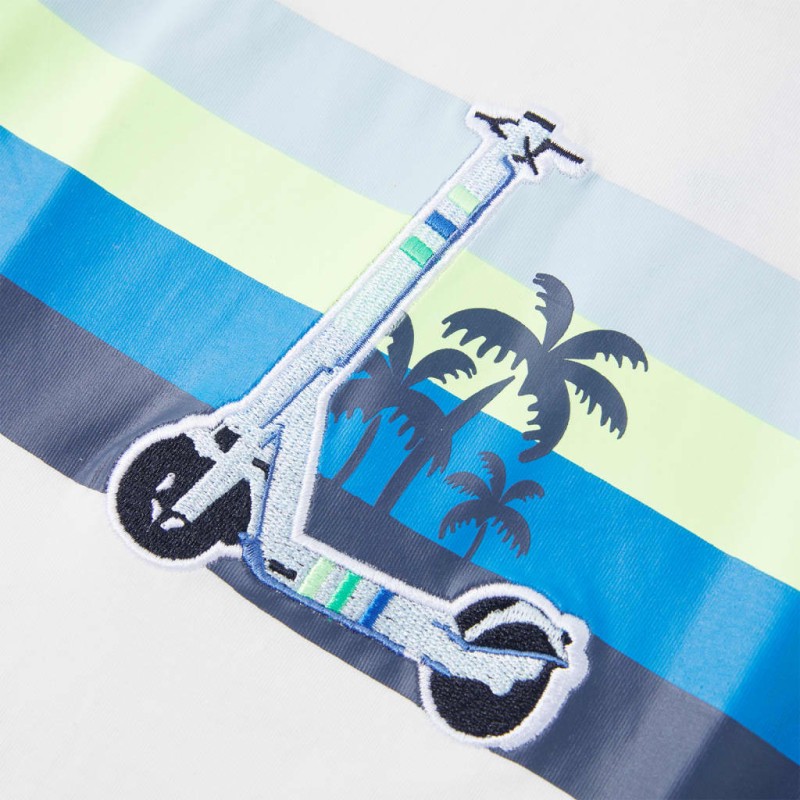 Ekrü színű gyerekpóló 128