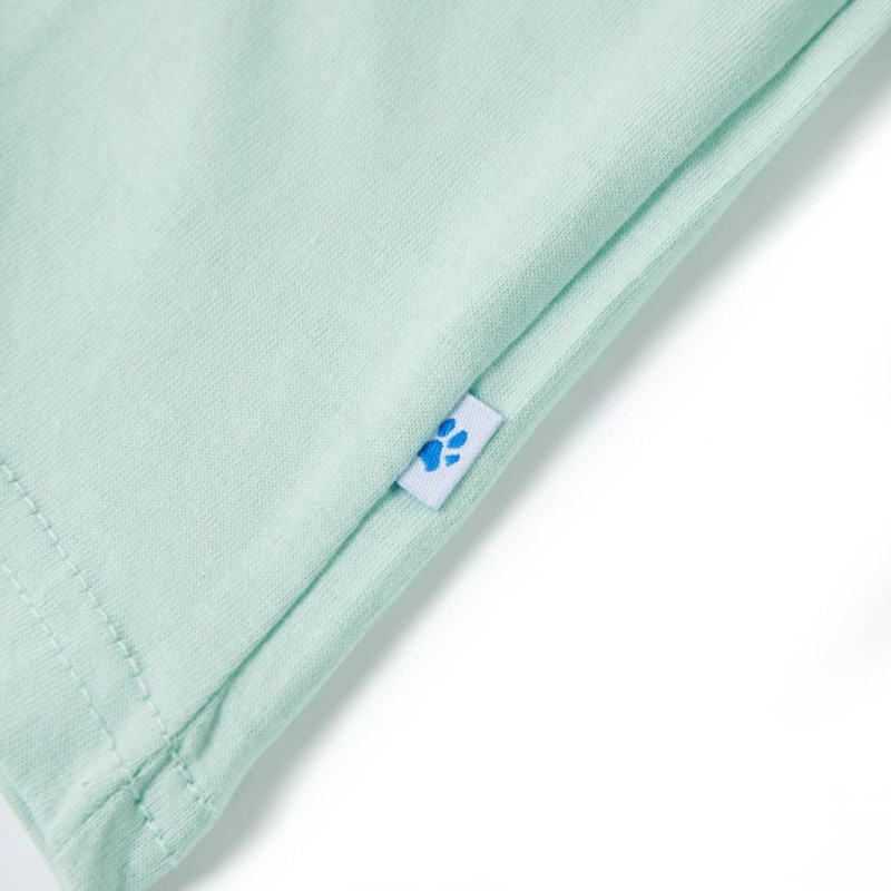 Világosmenta színű gyerekpóló 128