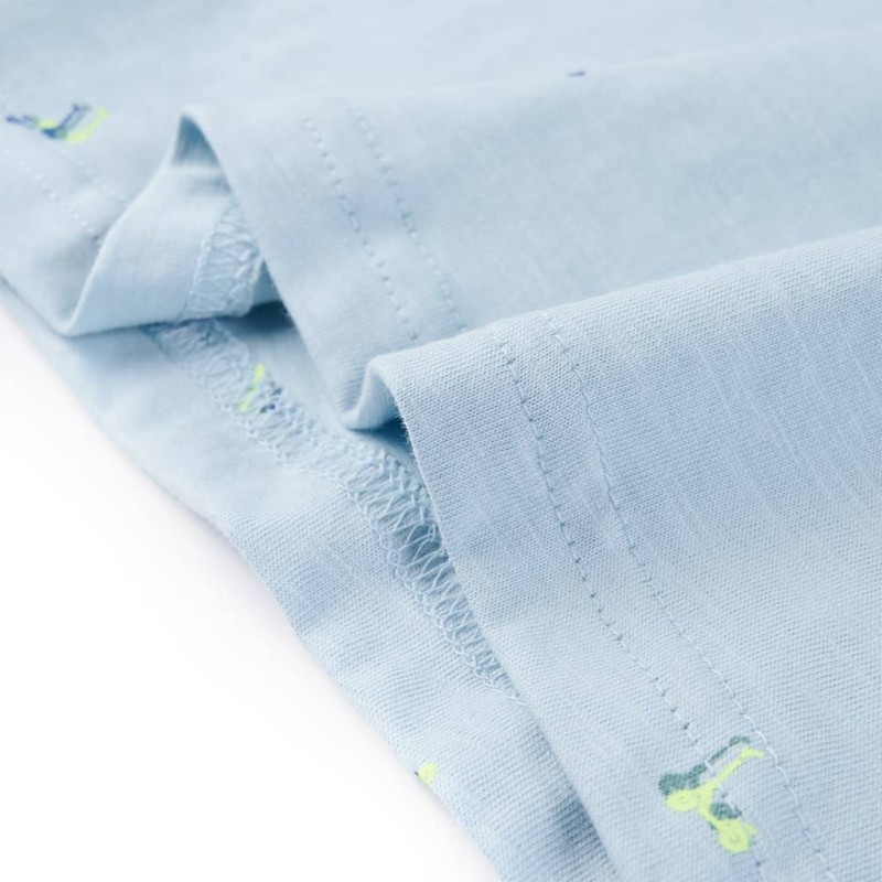 Világoskék gyerekpóló 140