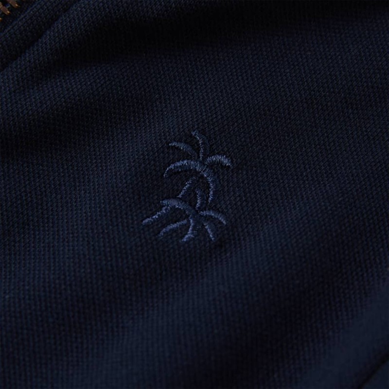 Tengerészkék gyerekpulóver cipzárral 104