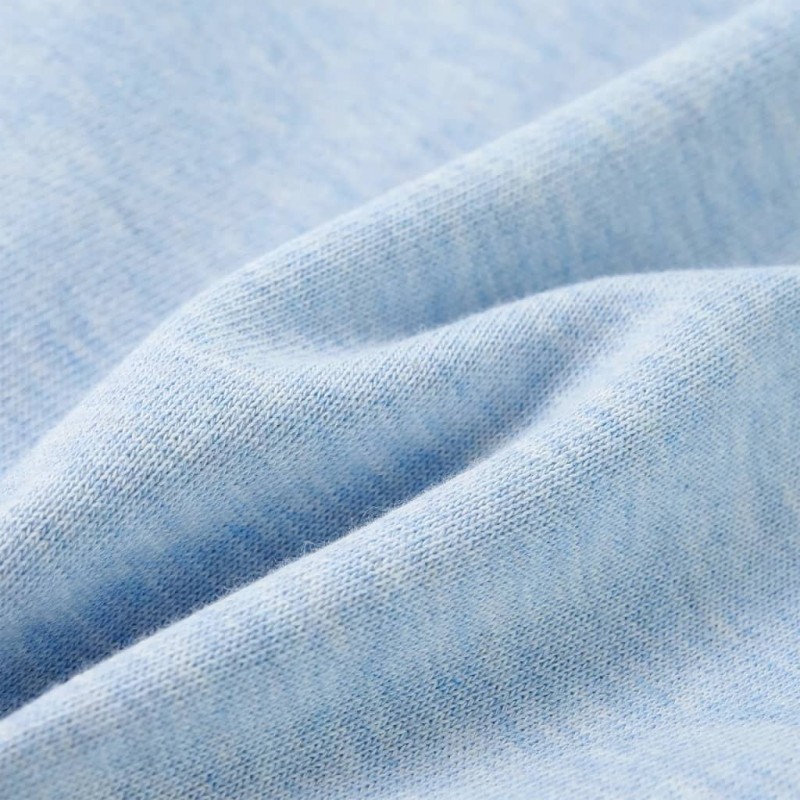 Halvány kék melange gyerekpulóver 128