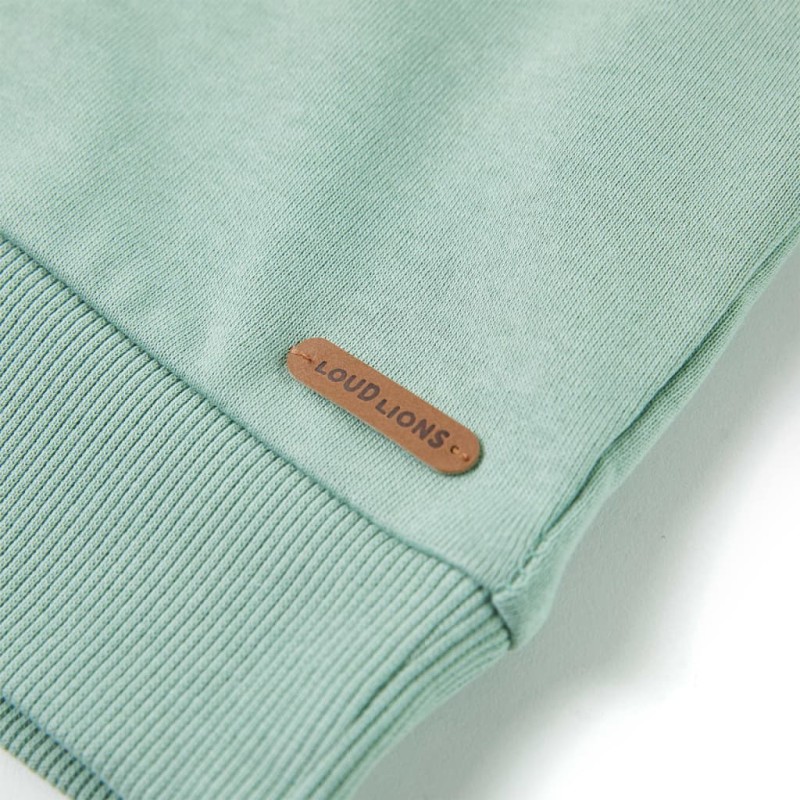 Világos keki gyerekpulóver 104