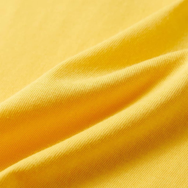 Világos okker rövid ujjú gyerekpóló 140