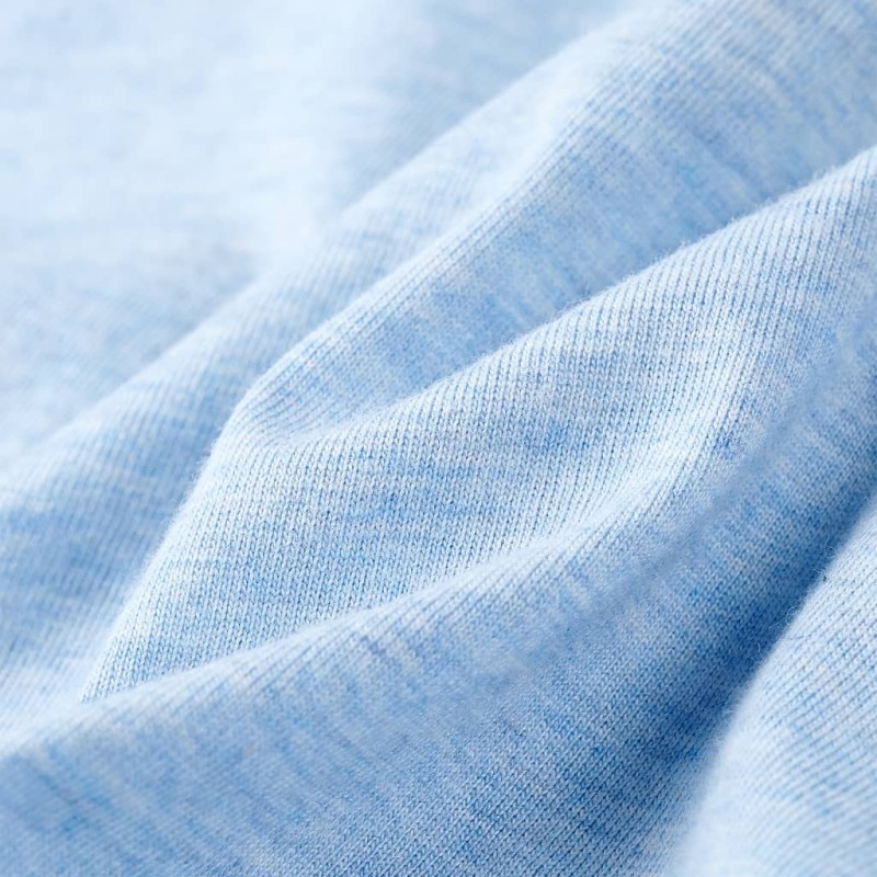 Halványkék melange gyerekpóló 116