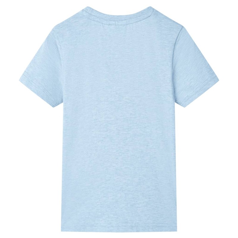 Halványkék melange gyerekpóló 128