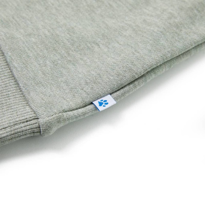 Világos keki melange gyerekpulóver 104