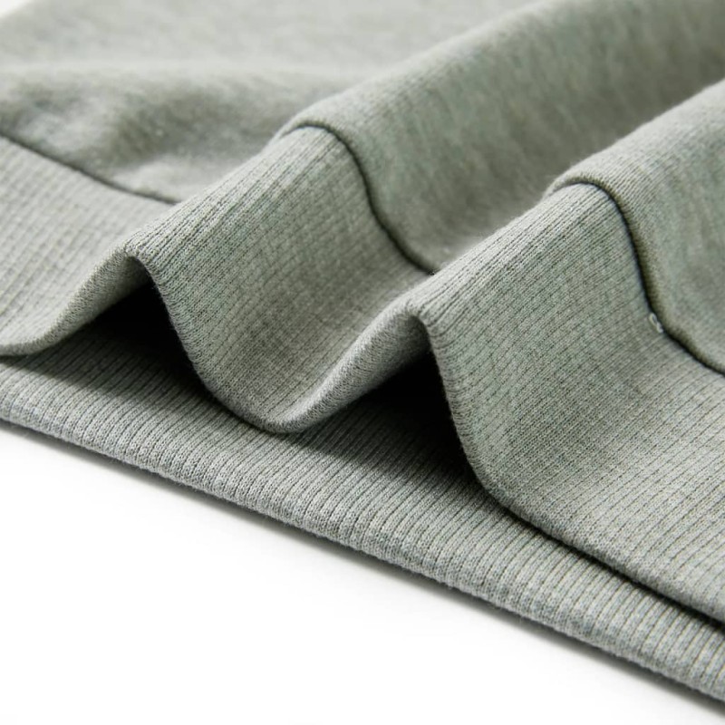 Világos khaki melange gyerek pulóver 116