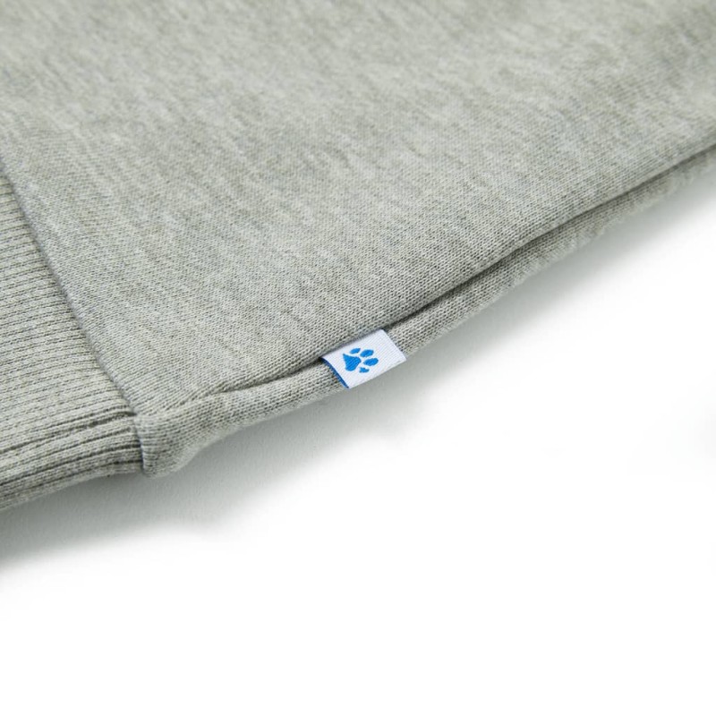 Világos keki melange gyerekpulóver 140