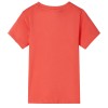 Világos piros rövid ujjú gyerekpóló 92