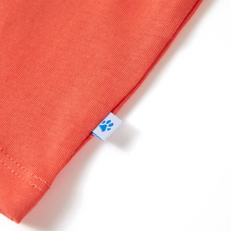 Világos piros rövid ujjú gyerekpóló 92