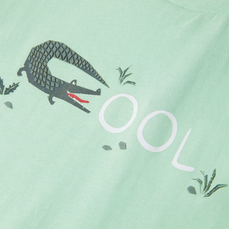 Világoszöld rövid ujjú gyerekpóló 116