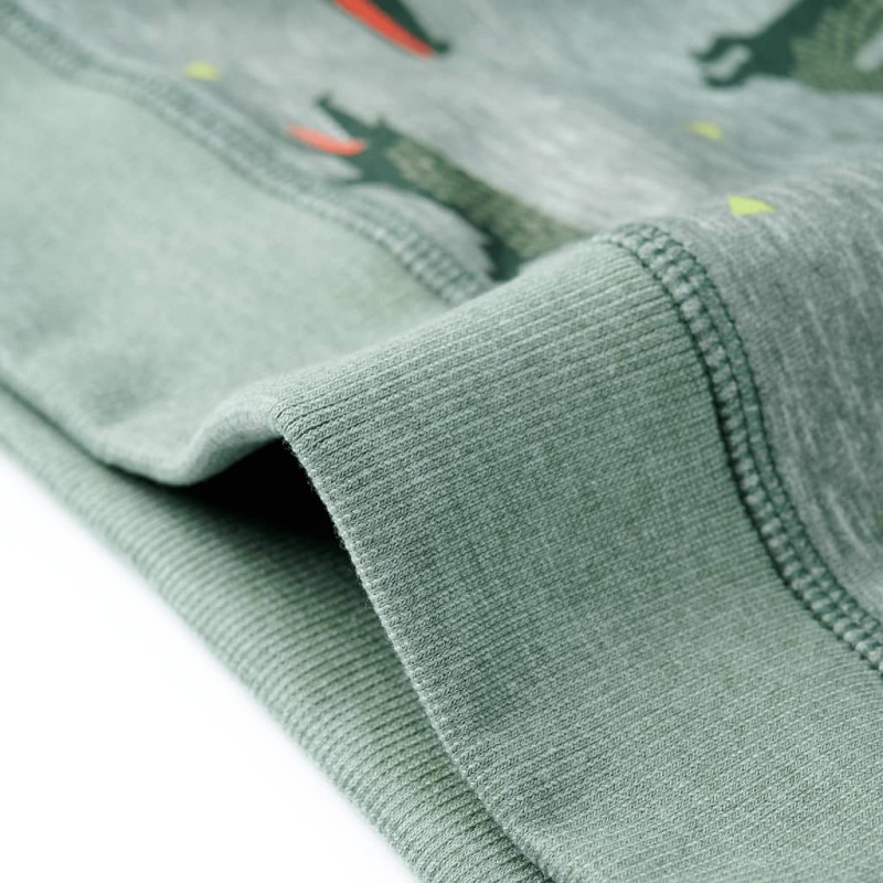 Világos khaki melange gyerek pulóver 92