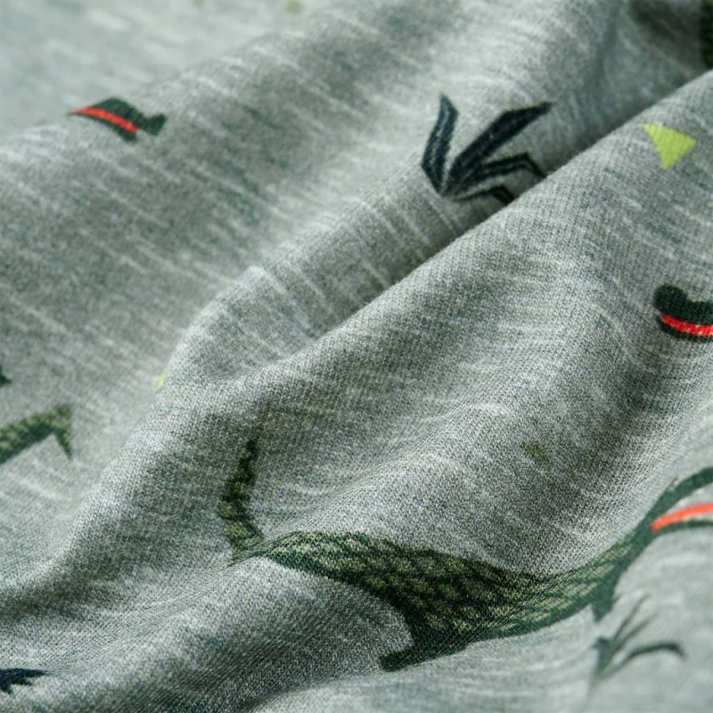 Világos khaki melange gyerek pulóver 92