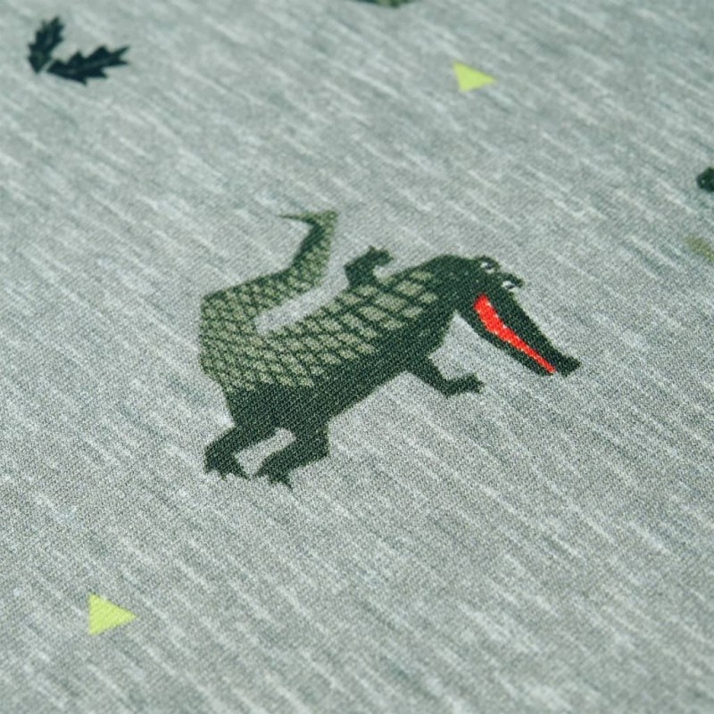 Világos keki melange gyerekpulóver 104