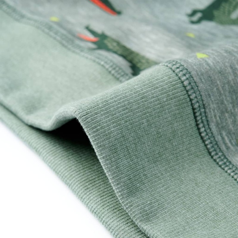 Világos keki melange gyerekpulóver 104