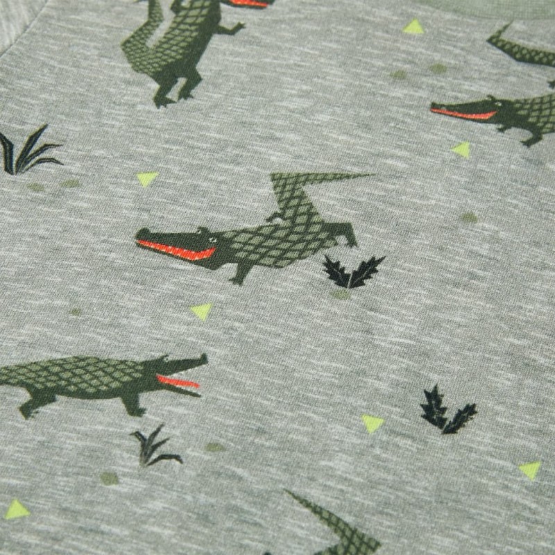 Világos keki melange gyerekpóló 128