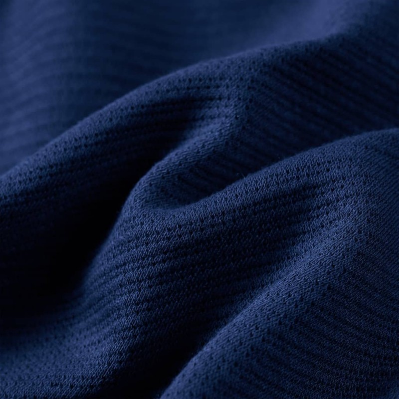 Tengerészkék gyerekpulóver cipzárral 140