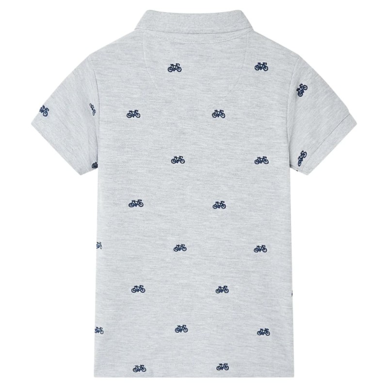 Szürke melange gyerek pólóing 116