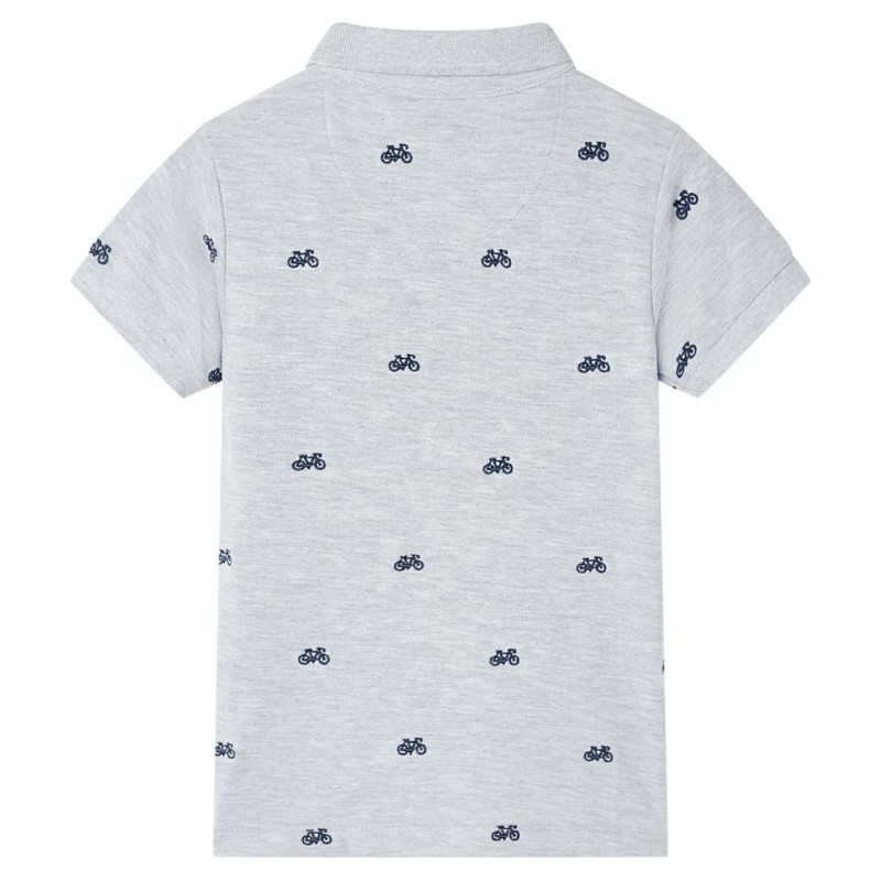 Szürke melange gyerekpólóing 140