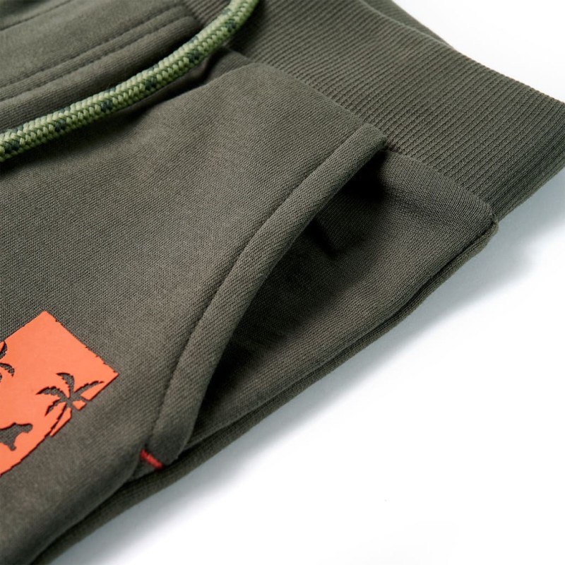 Sötét keki gyerekrövidnadrág húzózsinórral 92