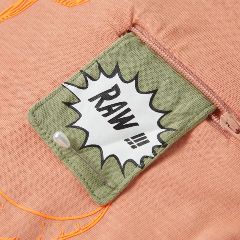 Világos narancssárga rövid ujjú gyerekpóló 116