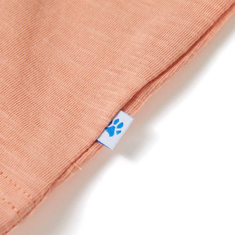 Világos narancssárga rövid ujjú gyerekpóló 116