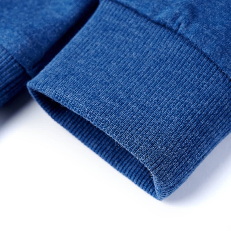 Sötétkék melange gyerekpulóver 92