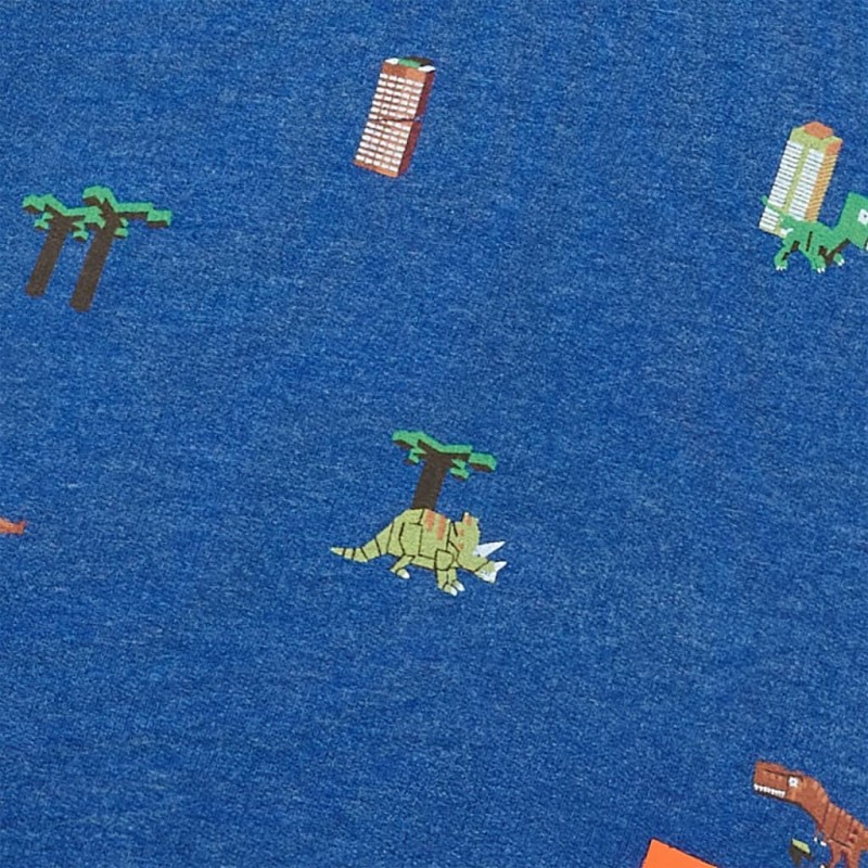 Sötétkék melange gyerekpulóver 92