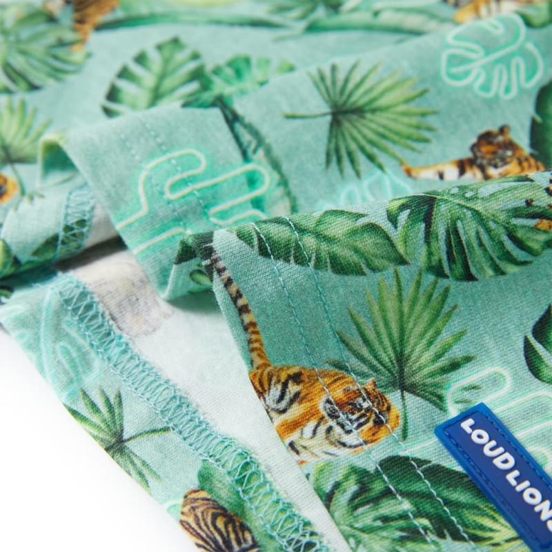 Világoszöld melange gyerekpóló 116